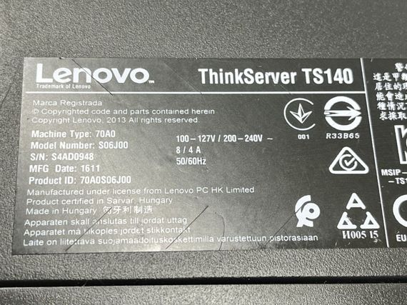Комп'ютер Lenovo ThinkServer TS140 Tower / Intel Xeon E3-1226 v3 (4 ядра по 3.3 - 3.7 GHz) / 8 GB DDR3 / 500 GB HDD / Intel HD Graphics P4600 б/в | Зображення 6