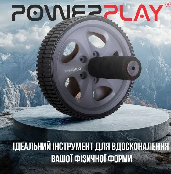 Колесо для преса PowerPlay PP-4345 Exercise Wheel (d16.5cm) Сіре (PP_4345) | Зображення 5