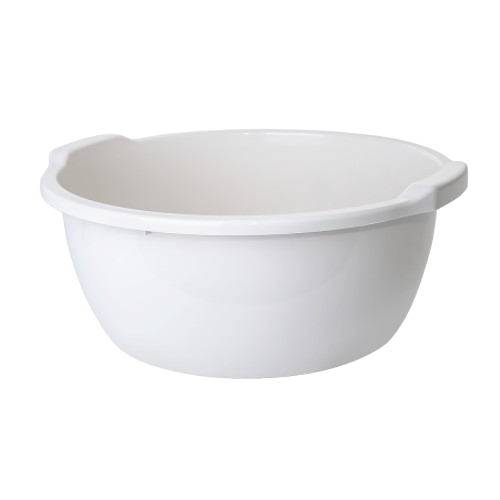 Таз круглий 15 л. (біла роза)