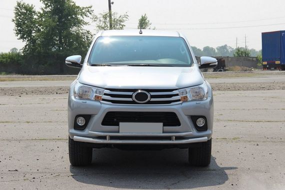 Передній захист ST018 (нерж) для Toyota Hilux 2015-2024 рр | Зображення 4
