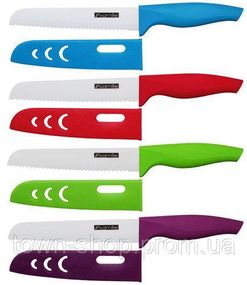 Нож керамический Kamille Miracle Blade для хлеба 15см + чехол цветной KM-5159