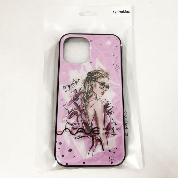 Чохол Apple Iphone 12 Pro Max. My style рожевий HZ-67