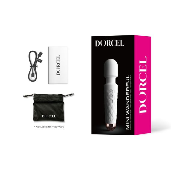 Минивибромассажер Dorcel Wand Mini Wanderful White | Зображення 4
