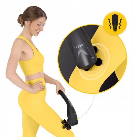 Ручний вібраційний масажер для тіла 4FIZJO Long Stick 7 в 1 4FJ0556 Black (P-5907739319142) | Зображення 6