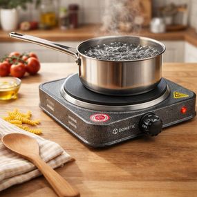 Плита електрична дискова Domotec MS-5811 настільна на 1 конфорку 1500W