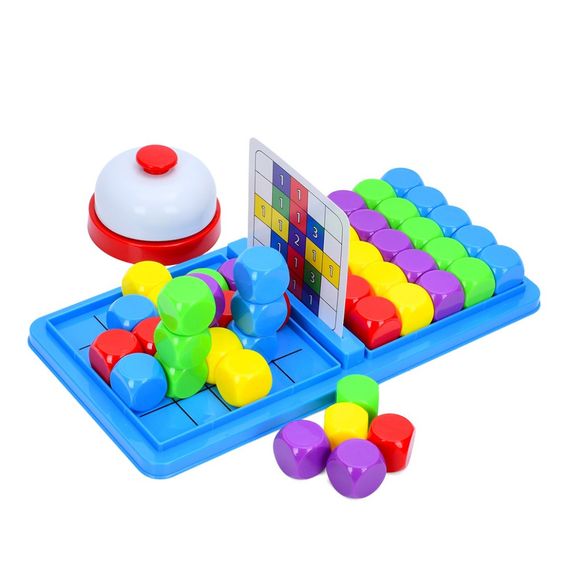 Настільна гра "Кубики" 5236 кубики 50 шт, дзвінок, картки 30 шт | Зображення 1