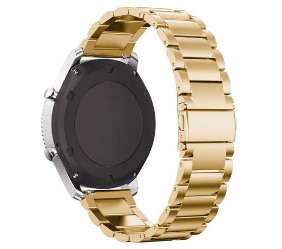 Металевий ремінець Primo для годинника Samsung Gear S3 Classic SM-R770/Frontier RM-760 - Gold | Зображення 2