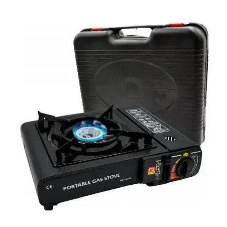 Портативна газова плитка BK-167A із перехідником під звичайний NZ-572 газовий балон | Зображення 1