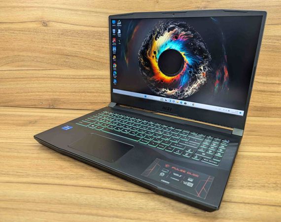 Ігровий ноутбук MSI Pluse GL66 11UGKV / 15,6" (1920x1080) IPS / Intel Core i7-11800H (8 (16) ядер по 2,3 - 4,6 ГГц) / 16 ГБ DDR4 / 512 ГБ SSD / nVidia GeForce RTX 3070, 8 ГБ GDDR6, 256-біт / WebCam / Windows б/в + Подарунок  Нова бездротова миша / USB | Зображення 4