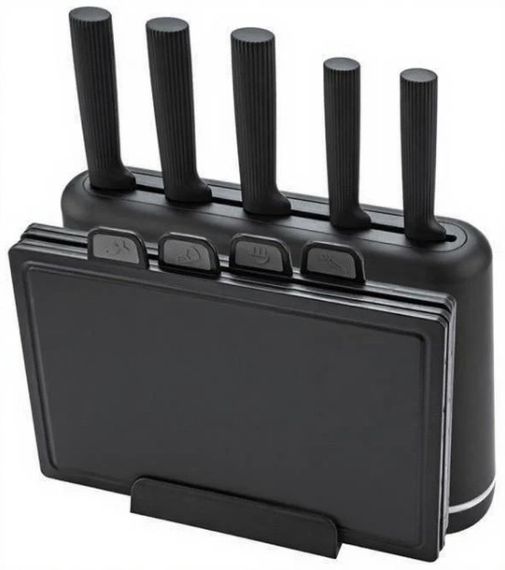 Набор разделочных досок с ножами Edenberg EB-3620 10 предметов черный | Зображення 1
