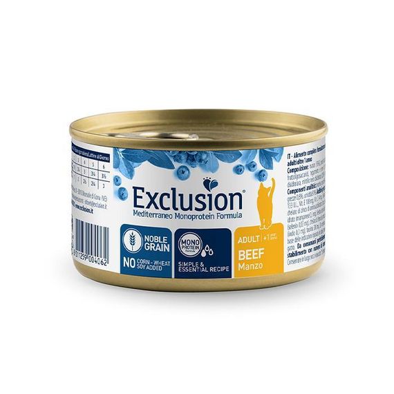 Exclusion Cat Adult Beef консерви для дорослих котів з яловичиною 85 г