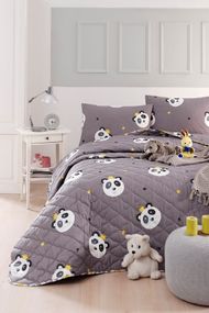 Покривало Enlora Home 10166 Туреччина 240*225 см  Бавовна Сірий