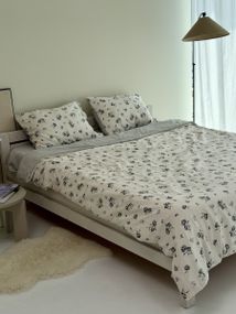 Постільна білизна полуторна Dushka Home Муслін 40988 160х215 см