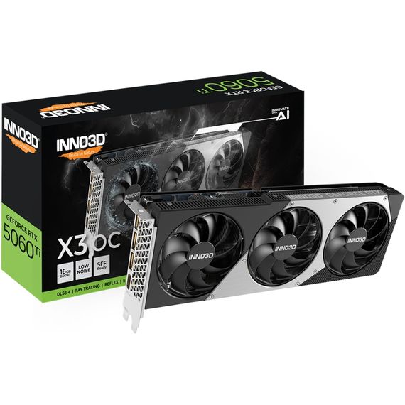 GeForce RTX5060 Ti Inno3D X3 OC, 16GB GDDR7, 128bit, PCI Express 5.0 | Зображення 1