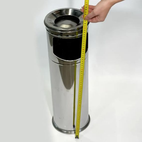 Підлогова урна з попільничкою Maxiflow хром 19х60 см (4418.1960S.430.00) | Зображення 4