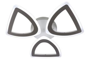 Люстра світлодіодна стельова LED світильник для квартири на стелю лед з пультом 25618 Білий 8х57х57 см.