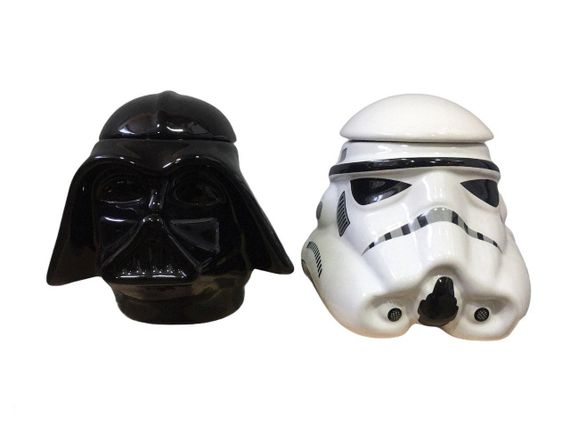 Подарунковий набір Чашка Бокал 3D Кришкою Star Wars Дарт Вейдер і Штурмовик 3D