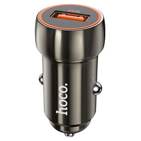 Набір АЗУ 12-24V HOCO Z46 + кабель Type-C, 1xUSB, 18W, кабель 1м, Black, Box