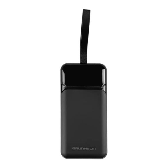 Повербанк GRUNHELM GP-40BQC 40.000 mAh; швидка зарядка 22.5W Чорний shop (6990001375372)