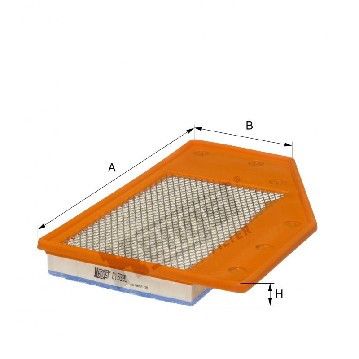 Фильтр воздушный Opel Insignia 1.5/1.6 Turbo 17-, Hengst, E1539L,