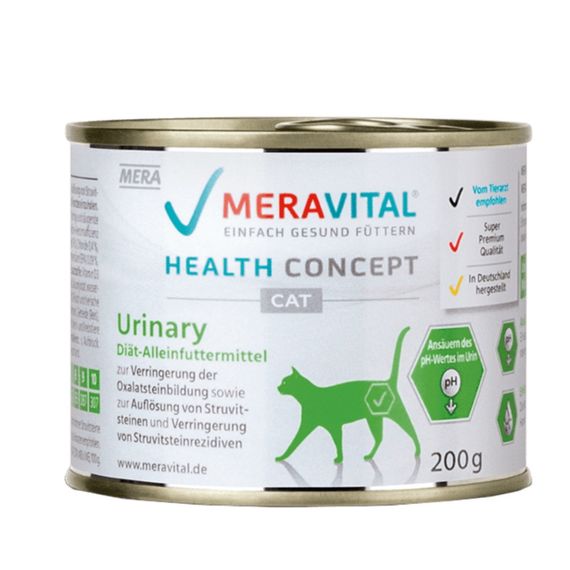 Корм MERA MVH Urinary влажный для котов с мочекаменной болезнью 200 гр