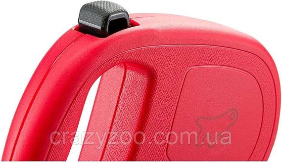 Поводок-рулетка для собак Ferplast Flippy One Tape S до 15 кг красная лента 4 м 75092222 | Зображення 1