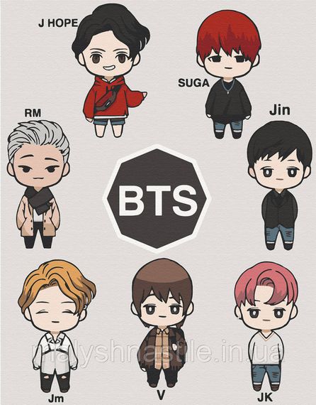 Картина за номерами. Art Craft LOL BTS 40х50 см 10275-AC