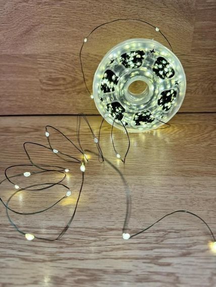 Гирлянда "Роса" на катушке 50 м, 500 Led, 8 режимов, на USB, белая | Зображення 3