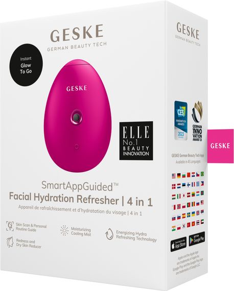 Електронний освіжувач для зволоження обличчя GESKE Facial Hydration Refresher 4в1 magenta | Зображення 7
