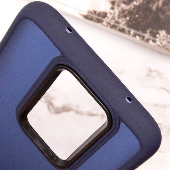Чехол TPU+PC Lyon Frosted для Xiaomi Redmi Note 8 Pro Navy Blue | Зображення 4