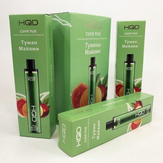Одноразовая pod-система HQD Cuvie PLUS 1200 puffs. Туманы Майами | Зображення 1