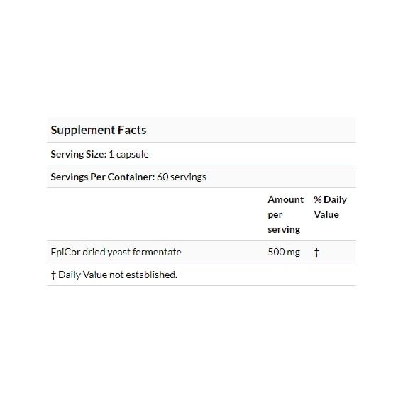 Эпикор Doctor's Best Epicor 500 mg 60 Veg Caps DRB-00177 | Зображення 1