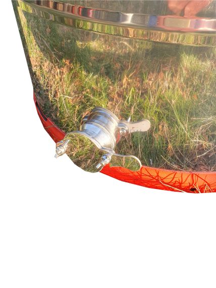 Медогонка нержавеющая 4-х рамочная РКС (ротор и кассеты нержавеющие), кассеты сварные не поворотные | Зображення 3
