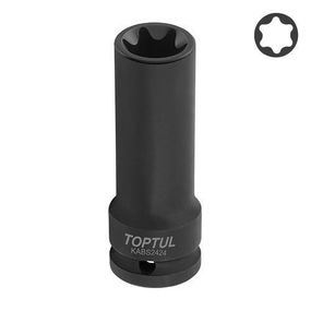 Довга торцева головка ударна 3/4" E24 L110 мм TOPTUL KABS2424