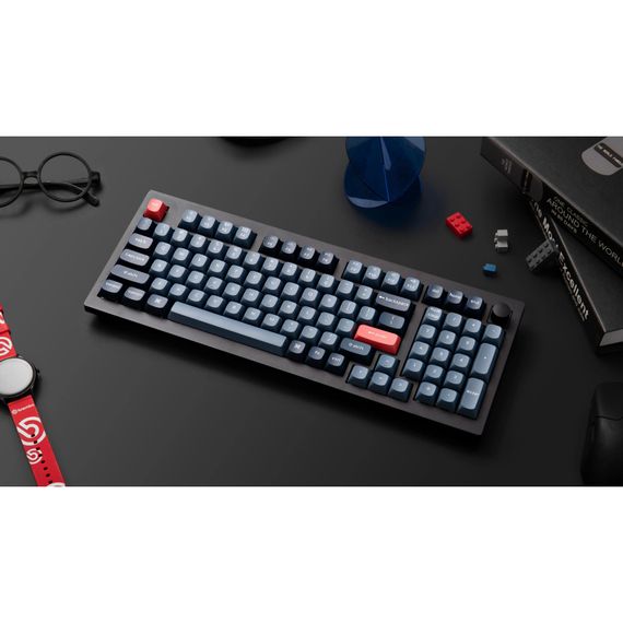 Клавіатура Keychron V5 Max Gateron Jupiter Brown Knob Hot-Swap QMK Wireless/Bluetooth/USB-А UA Black (V5M-D3-UA) | Зображення 1