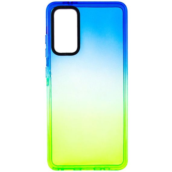 Чохол TPU+PC Sunny Gradient для Samsung Galaxy S20 FE, Синій / Салатовий