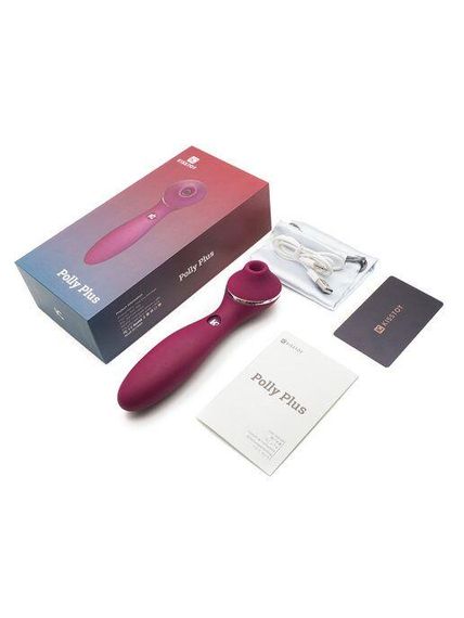 Вакуумний вібратор KisToy Polly Plus, Фіолетовий | Зображення 4