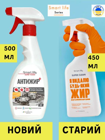 Професійний засіб для видалення нагару, пригорілих забруднень та жиру Farmasi Smart life Антижир Плюс 500 мл | Зображення 2
