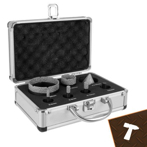 Набір професійних алмазних коронок 7 штук Bigstreen 27080 | Зображення 7