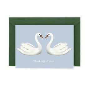 Листівка з конвертом Лебеді СS-GS-002