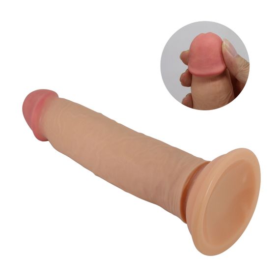 Фалоімітатор на присоску, з ефектом ковзної шкіри LyBaile — Keon Sliding Skin 8.4”, BW-008119LP Sex Aura | Зображення 9
