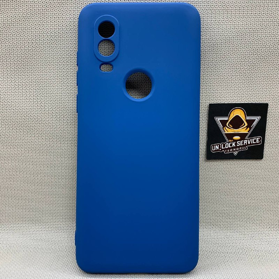 Чохол Motorola One Vision / P40 SoftTouch Silicone Протиударний чохол софт тач Синій