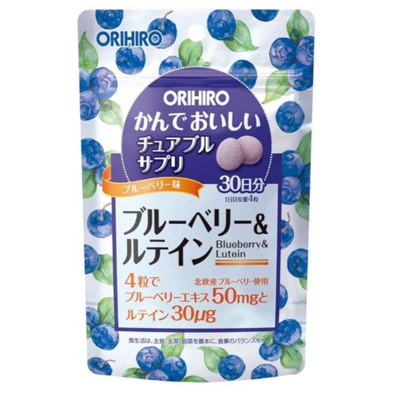 Комплекс для профілактики зору Orihiro Blueberry & Lutein 120 Bonbons