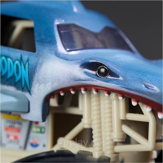 Оригинал Monster Jam Megalodon Монстр-трак 1:24 Акула Мегалодон Металлический кузов | Зображення 3