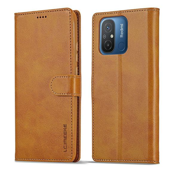 Чохол книжка iMeeke для Xiaomi Redmi 12C колір Коричневий