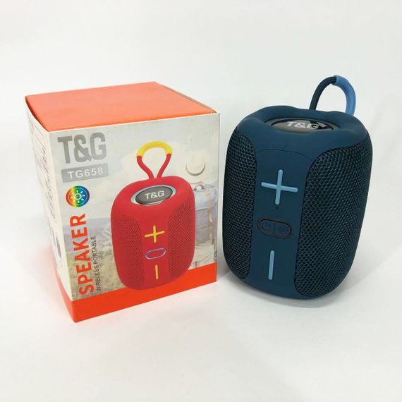 Портативна Bluetooth колонка TG658 8W з RGB підсвічуванням. YO-324 Колір: синій | Зображення 3