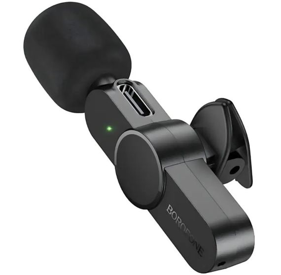 Мікрофон петличний бездротовий Borofone BFK12 Type-C - Black