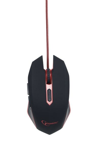 Оптична ігрова мишка Gembird MUSG-001-R, USB інтерфейс, червоний колір | Зображення 2