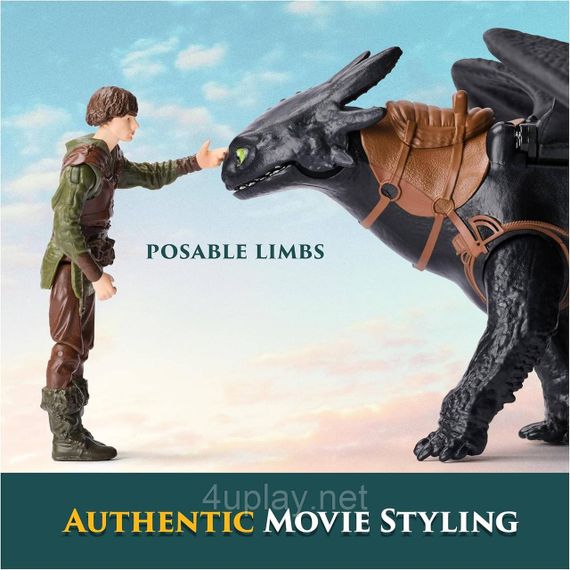 Игровой набор Dreamworks Dragons Как приручить дракона Дракон Беззубик и всадник Иккинг | Зображення 7