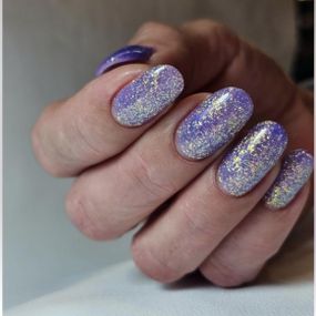 Гель для наращивания Mi YUKI №3 Builder Gel (фиолетовый с хлопьями юкки) 5мл